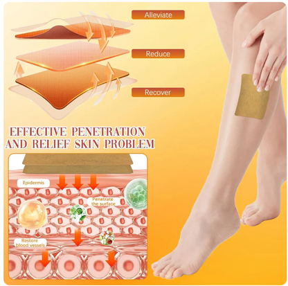 Kenko™ Spider & Varicose Vein Patches | Natural Herbal Therapy for Swelling, Fatigue & Vein Health