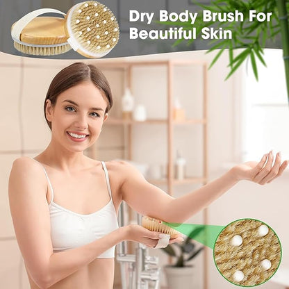 Body Depuffing Wood Brush I Accupressure Nodes | Relieves Cellulite