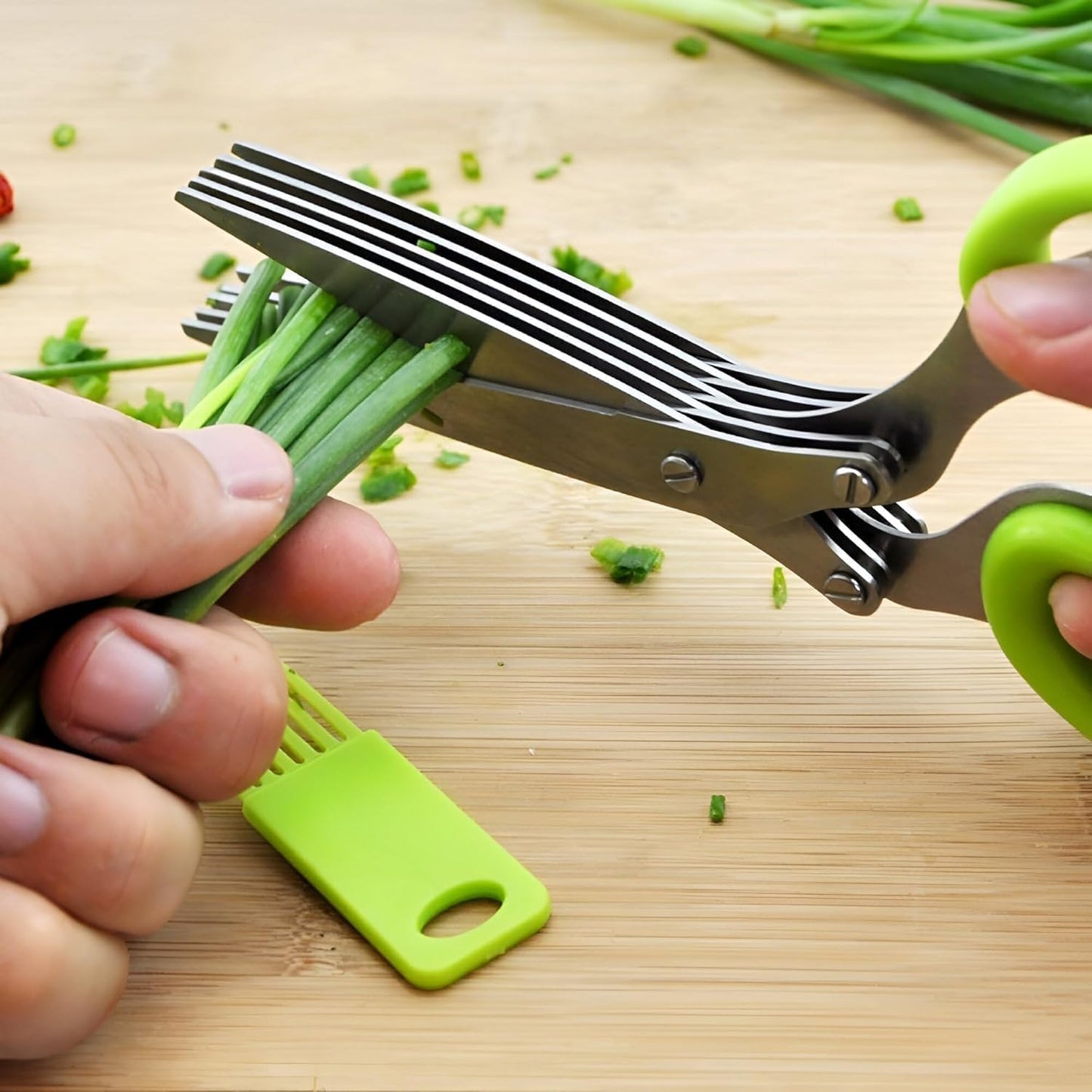 GarnishPro™ | The 5-Blade Precision Herb Cutter