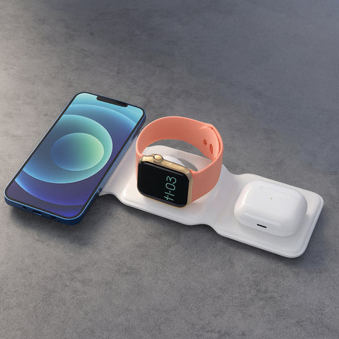 3‑in‑1 Magnetic Foldable MagSafe Wireless Charger